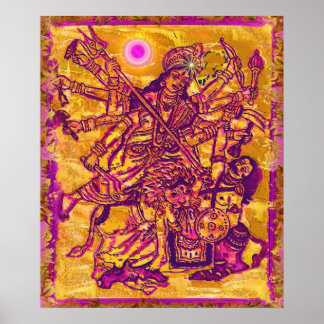 Poster de la déesse Durga