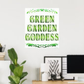 Poster de la déesse Green Garden (Bureau à domicile)