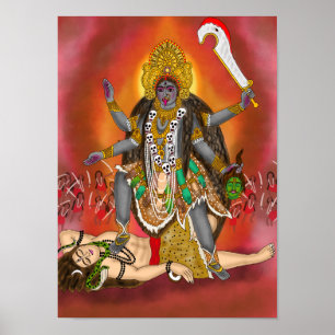 Poster de la déesse Kali