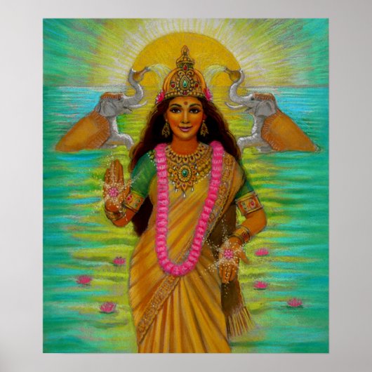 Poster de la déesse Lakshmi (Devant)