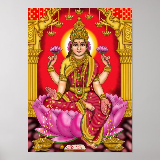 Poster de la déesse Lakshmi (Devant)