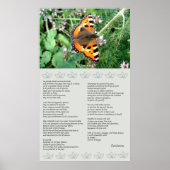 Poster de la desiderata motivationnelle papillon (Devant)