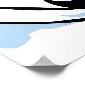 Poster de la diapositive de poule en pingouin (Coin)