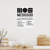 Poster de la famille de microprocesseurs MOS 6500 (Cuisine)