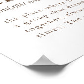 Poster de la famille des animaux de bois (Coin)