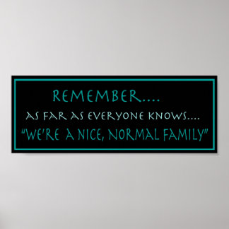 Poster de la famille normale