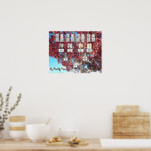 Poster de la famille photo de la feuille rouge ave (Cuisine)