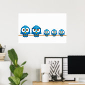 Poster de la famille Twitter (Bureau à domicile)
