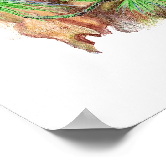 Poster de la faune animale d'écureuil (Coin)