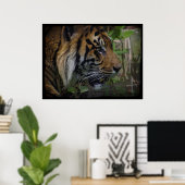 Poster de la faune de Sumatran Tiger Big Cat-Lover (Bureau à domicile)