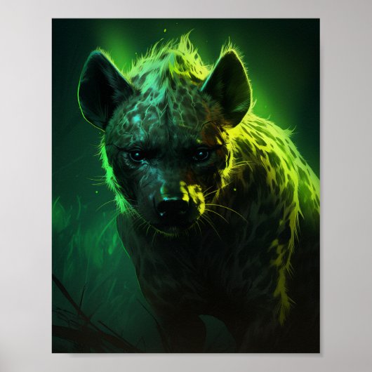 Poster de la faune d'Hyena aux yeux verts (Devant)
