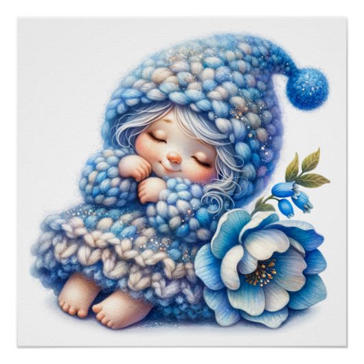 Poster de la fée Cute Bluebell (Devant)