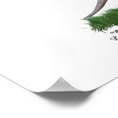 Poster De La Fée De Garçon Sur Tortue (Coin)