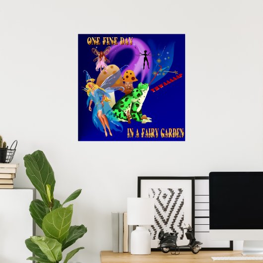 Poster de la fée Toad Eats (Bureau à domicile)