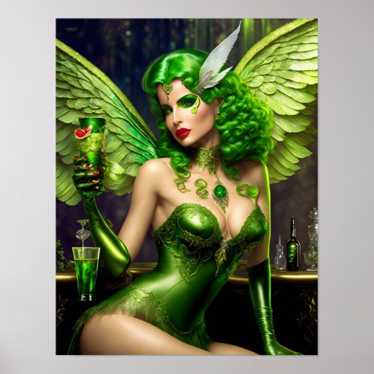 Poster de la Fée verte Absinthe (Devant)