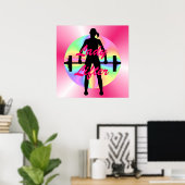 Poster de la femme Lady Lifter (Bureau à domicile)