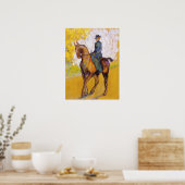 Poster de la femme Toulouse-Lautrec à cheval (Cuisine)