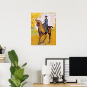 Poster de la femme Toulouse-Lautrec à cheval (Bureau à domicile)