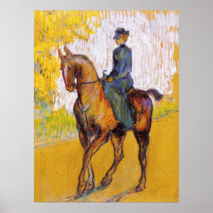 Poster de la femme Toulouse-Lautrec à cheval