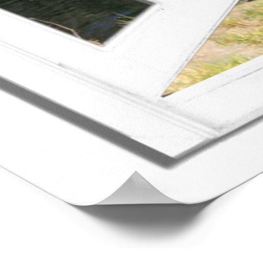 Poster de la fenêtre du pont rustique (Coin)