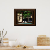 Poster de la fenêtre Faux Grotte d'eau paisible (Cuisine)