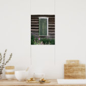 Poster de la fenêtre rustique 16x20 (Cuisine)