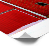 Poster de la ferme Red Barn Imprimer Mur Art (Coin)
