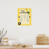 Poster de la fête d'abeille 1er anniversaire (Cuisine)