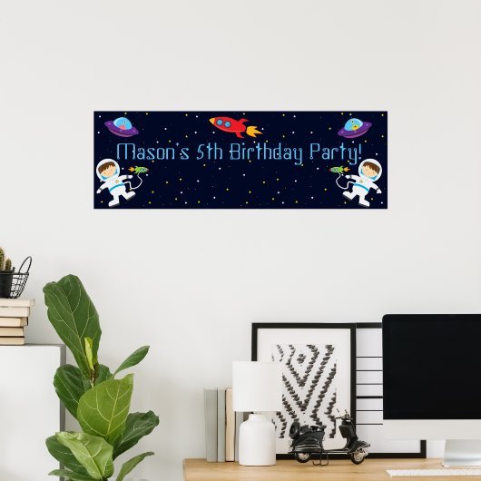 Poster de la fête d'anniversaire (Bureau à domicile)