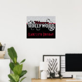Poster de la fête d'anniversaire de Hollywood (Bureau à domicile)