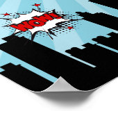 Poster de la fête d'anniversaire de Superhero Comi (Coin)