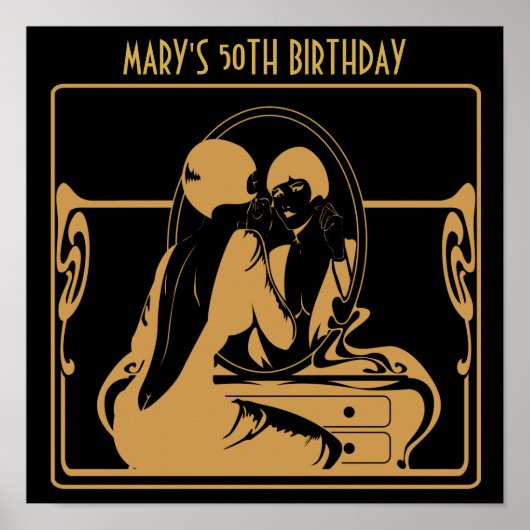 Poster de la fête d'anniversaire des années 1920 (Devant)