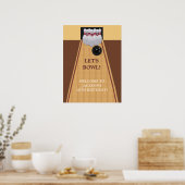 Poster de la fête d'anniversaire du Bowling Brown (Cuisine)