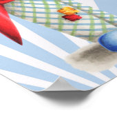 Poster de la fête d'anniversaire du Cirque Clown (Coin)