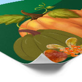 Poster de la fête d'automne, automne, vacances (Coin)