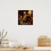 Poster de la fête de Belshazzar et de la citation  (Cuisine)