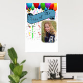 Poster de la fête de graduation Invités signature (Bureau à domicile)