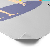 Poster de la fête de la piscine rétro (Coin)