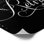 Poster de la fête de retraite en argent et noir (Coin)