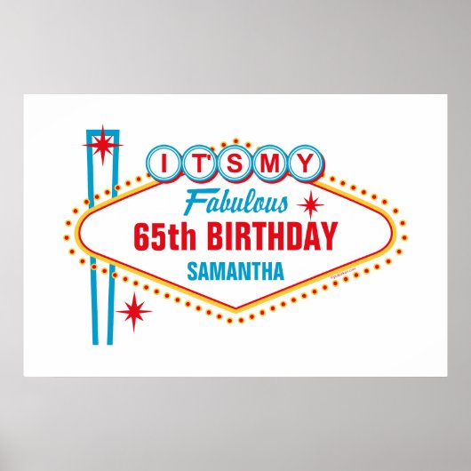 Poster de la fête de signature personnalisée Las V (Devant)