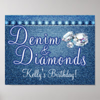 Poster de la fête Denim and Diamonds