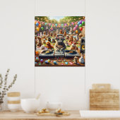 Poster de la fête des animaux (Cuisine)