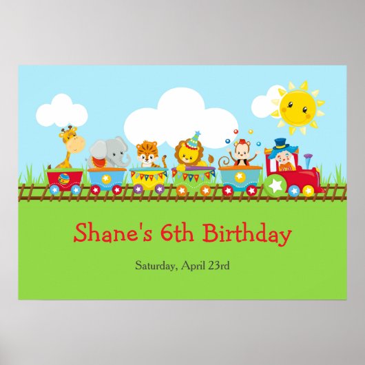 Poster de la fête des Anniversaires de enfants du  (Devant)