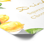 Poster de la Fête des mariées de boissons florales (Coin)