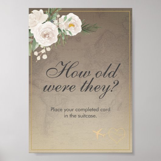 Poster de la Fête des mariées de thème de voyage r (Devant)