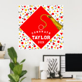 Poster de la fête d'obtention du diplôme (Bureau à domicile)