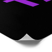 Poster de la fête du Champagne en violet (Coin)