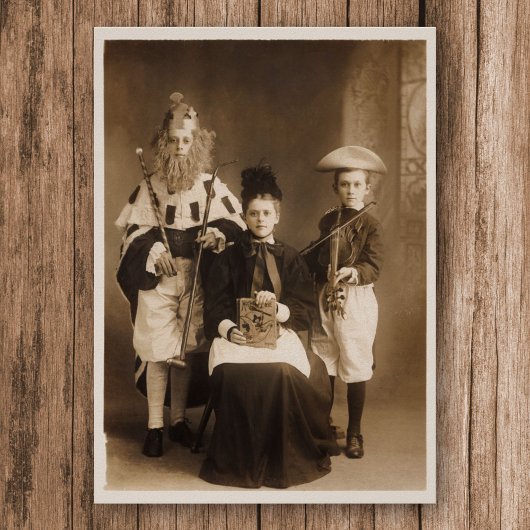 Poster de la fête du costume vintage