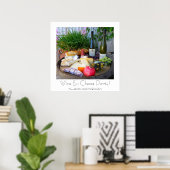 Poster de la fête du vin et du fromage ! (Bureau à domicile)