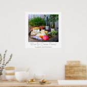 Poster de la fête du vin et du fromage ! (Cuisine)